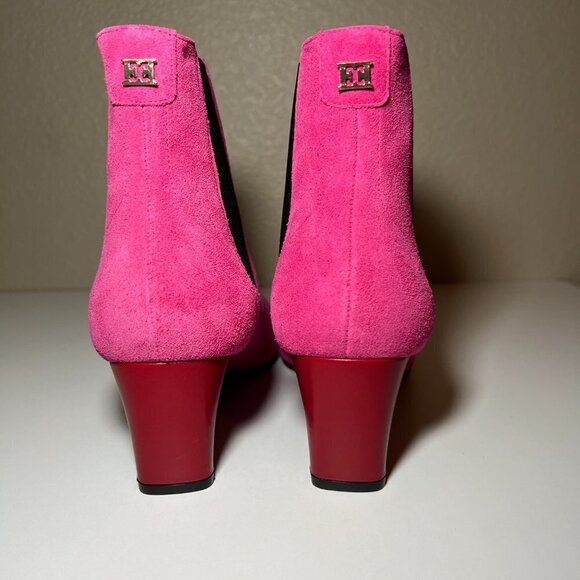 NIB Escada Women's Ankle Booties Pink Size 8.5 - Picture 3 of 8